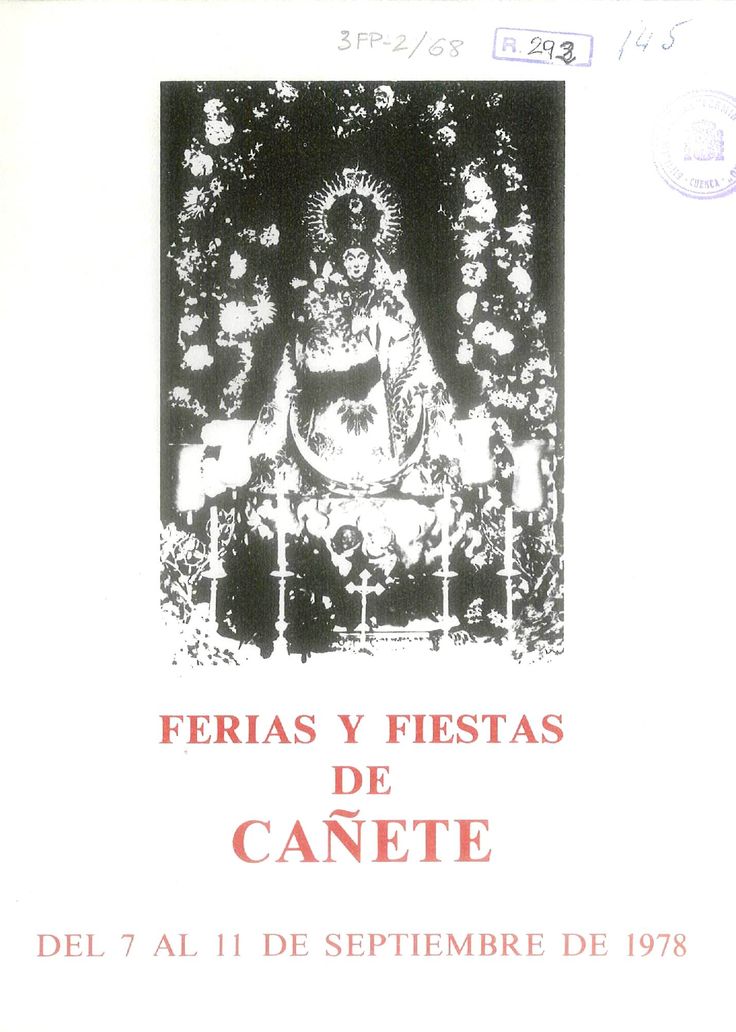 Fiestas en honor a Nuestra Señora de la Zarza 1978 Cañete